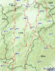 ​高清地图详解江西省高速公路